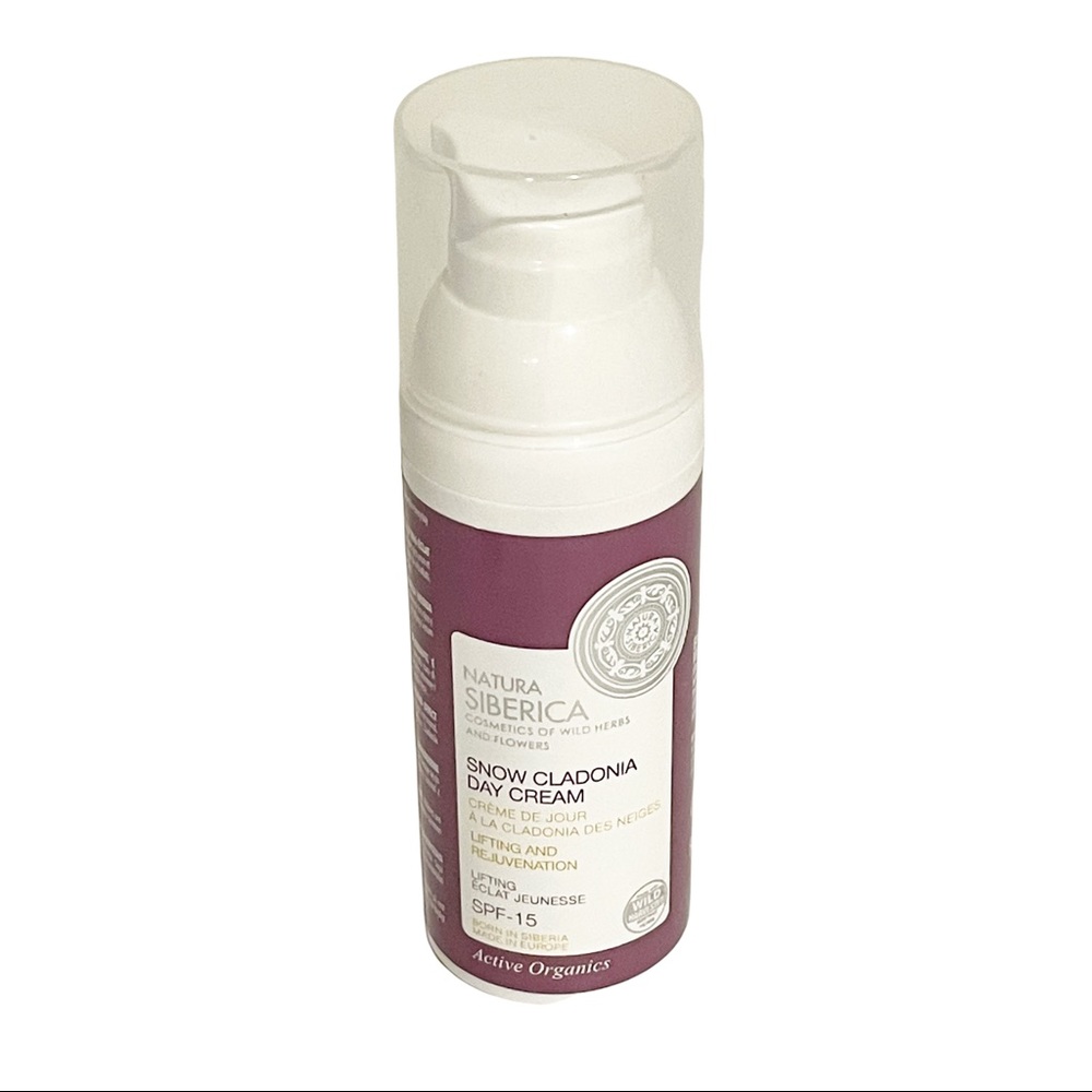 Natura Siberica Snow Cladonia Day Cream Lifting and Rejuvenation SPF15 1oz NEW